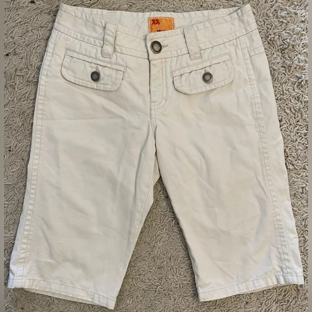 TWILL TWENTY TWO TWILL 22 TWILL22 beige khaki long shorts 27 4 small s